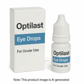 Box of Optilast Eye Drops for allergic conjunctivitis