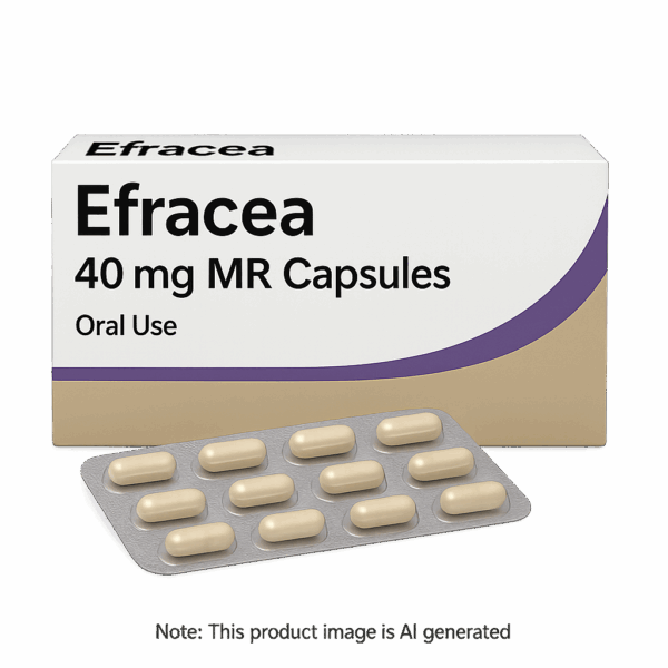 Box of Efracea 40mg MR Capsules used to treat rosacea